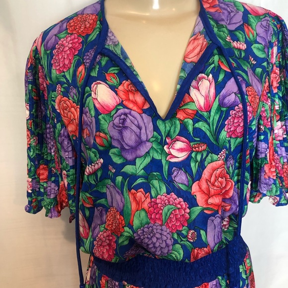 80s Vintage Diane Freis Dress - Picture 2 of 12